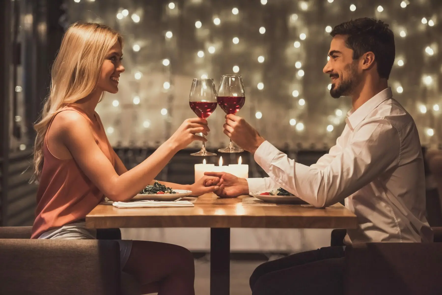 cena romántica en casa